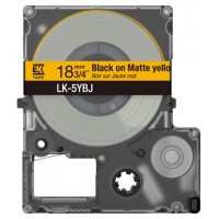 EPSON Cartucho de etiquetas Matte Tape   Yellow/Black 18mm(8m)   LK-5YBJ