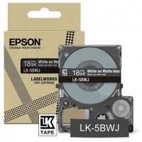 EPSON Cartucho de etiquetas Matte Tape   Blue/Black 18mm(8m)   LK-5LBJ