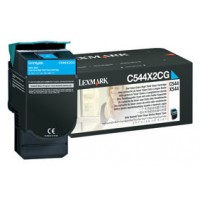 Lexmark C544/546, X544/546 Cartucho toner cian Extra Alto Rendimiento (4K)