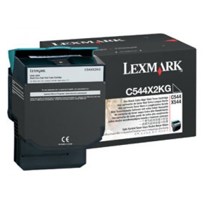 Lexmark C544, X544 Cartucho toner negro Extra Alto Rendimiento (6K)