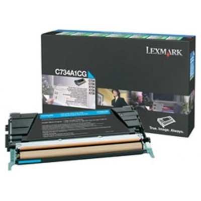 LEXMARK C-734/736, X-734/736/738 Toner Cian Retornable