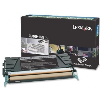 LEXMARK C746, C748 Cartucho de toner negro Alto Rendimiento Retornable