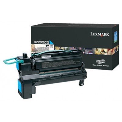 Lexmark C792 Cartucho de impresion cian Extra Alto Rendimiento (20K)