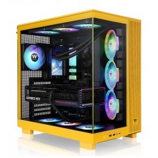 CAJA ATX THERMALTAKE VIEW 380 XL USB CX1 4XVENT120MM ARGB YELLOW S/N FUENTE