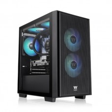 CAJA THERMALTAKE VERSA H16 TG ARGB M-ATX 3XVENTX120 MM SN FUENTE NEGRO