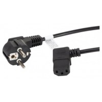 CABLE DE ALIMENTACION LANBERG SCHUKO CEE 7/7 A IEC320 C13 ACODADO 1.8M