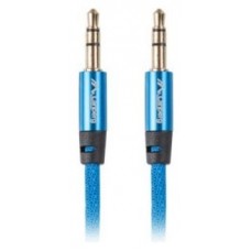 CABLE MINIJACK LANBERG 3.5MM M/M 3 PIN 3M PREMIUM AZUL