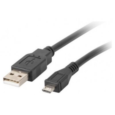 CABLE USB LANBERG 2.0 MACHO/MICRO USB MACHO 0.3M NEGRO