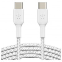 CABLE USB-C A USB-C 1M BELKIN CAB004BT1MWH TRENZADO