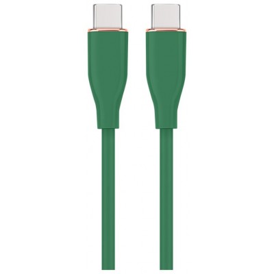 CABLE DE CARGA Y DATOS GEMBIRD (PD) TIPO-C SILICONA ALTA CALIDAD 1,5M VERDE
