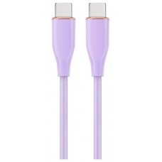 CABLE DE CARGA Y DATOS GEMBIRD (PD) TIPO-C SILICONA ALTA CALIDAD 1,5M MORADO