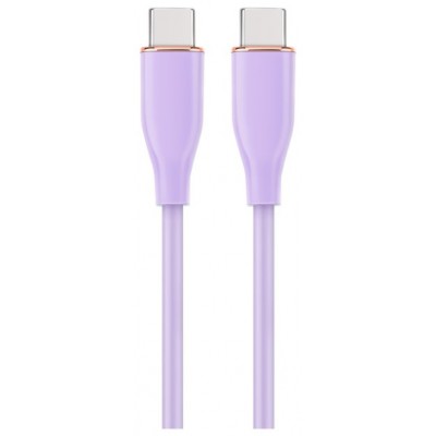 CABLE DE CARGA Y DATOS GEMBIRD (PD) TIPO-C SILICONA ALTA CALIDAD 1,5M MORADO