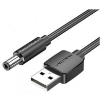 CABLE ALIMENTACION USB-A/M A DC 5.5 MM/M 1 M NEGRO VENTION (Espera 4 dias)