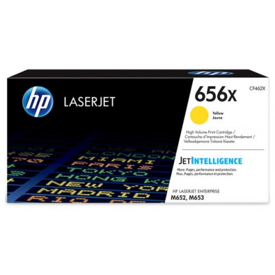 HP LaserJet Enterprise M652 Toner Amarillo Alto 656X