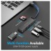 HUB 6 PUERTOS 2.0 USB 3xUSB 1xMICROUSB PD 1xLECTOR TARJETAS NEGRO VENTION (Espera 4 dias)