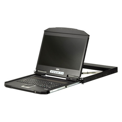 ATEN CL3100NX consola de rack 47 cm (18.5") 1366 x 768 Pixeles Metal, Pl&aacute;stico Negro 1U (Espera 4 dias)