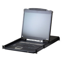 ATEN CL5708IN consola de rack 48,3 cm (19") 1280 x 1024 Pixeles Metal, Pl&aacute;stico Negro 1U (Espera 4 dias)