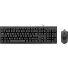 TECLADO Y MOUSE COOLBOX COLOR NEGRO RESISTENTE A