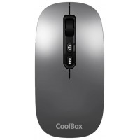 Coolbox Ratón W02-IA Inalámbrico RF+BT Gris-2SX Coolbox Ratón W02-IA Inalámbrico RF+BT Gris
