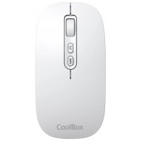 Coolbox Ratón W02-IA Inalámbrico RF+BT Blanco-2SX Coolbox Ratón W02-IA Inalámbrico RF+BT Blanco