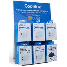 COOLBOX PACK 12 CARGADORES GAN2 + EXPOSITOR-SX34 COOLBOX PACK 12 CARGADORES GAN2 + EXPOSITOR