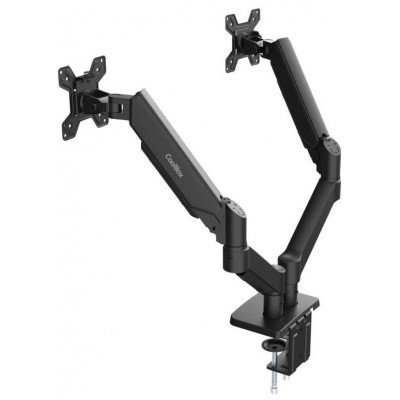 COOLBOX Soporte dos Monitores Brazo Neumático