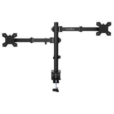 COOLBOX Soporte Monitor+Portátil Monobrazo Acero