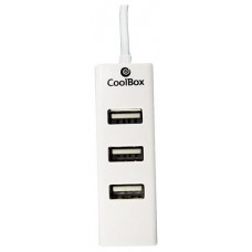 HUB 4 PUERTOS USB BLANCO COOLBOX (Espera 4 dias)