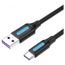 CABLE USB-A A USB-C M-M 3 M NEGRO VENTION (Espera 4 dias)
