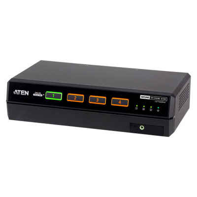 ATEN Conmutador KVM universal seguro de 4 puertos USB 5K DisplayPort/HDMI con doble monitor (compatible con PSD PP v4.0) (Espera 4 dias)