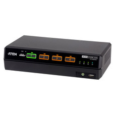ATEN Conmutador KVM universal seguro de 4 puertos USB 5K DisplayPort/HDMI con doble monitor y CAC (compatible con PSD PP v4.0) (Espera 4 dias)