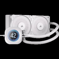 Corsair Nautilus 240 RS LCD Procesador Sistema de refrigeraci&oacute;n l&iacute;quida todo en uno 12 cm Blanco 1 pieza(s) (Espera 4 dias)