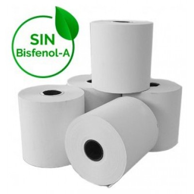 PACK DE 10 ROLLOS DE PALPEL TERMICO DE 57x55mm LIBRE