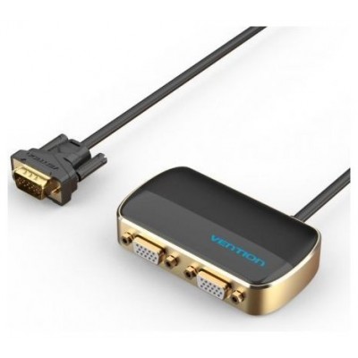DIVISOR VGA CON ALIMENTACION EXTERNA VGA/M A 2xVGA/H 1 M NEGRO VENTION (Espera 4 dias)
