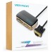 DIVISOR VGA CON ALIMENTACION EXTERNA VGA/M A 2xVGA/H 1 M NEGRO VENTION (Espera 4 dias)