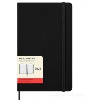 AGENDA 2026 TAPA DURA 12 MESES DIARIA L (13 X 21 CM) NEGRA MOLESKINE DHB12DC3Y26 (Espera 4 dias)