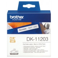 Brother Etiquetas DK11203 Carpetas 17x87 mm 300 ud
