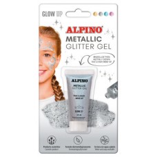 BLÍSTER MAQUILLAJE CON COLOR Y PURPURINA GLITTER PLATA ALPINO DL000601 (Espera 4 dias)