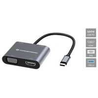 DOCKING USB-C CONCEPTRONIC DONN016 1xHDMI 4K 1xVGA-4SX DOCKING USB-C CONCEPTRONIC DONN016 1xHDMI 4K 1xVGA