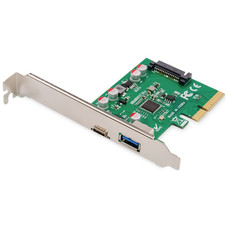 DIGITUS TARJETA PCIE USB TYPE-C + USB-A