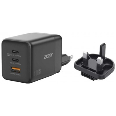 ACER Cargador 100w / EU-UK Plugs / 2 USB-C / 1 USB-A