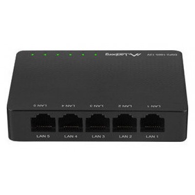 SWITCH LANBERG 5 PUERTOS GIGABIT RJ45 ETHERNET