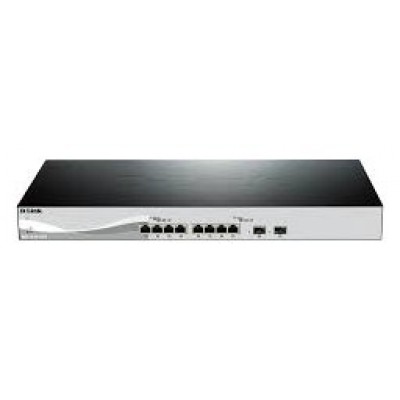 D-LINK SWITCH SMART 10 PUERTOS 10Gbit  + 2 PUERTOS 10Gbit SFP+ (Espera 4 dias)