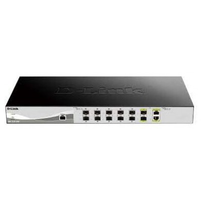 D-LINK SWITCH SMART 10 PUERTOS 10Gbit  + 2 PUERTOS 10Gbit SFP+ (Espera 4 dias)