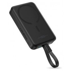 OS-BASEUS ENERFILL FM11 MAGNETIC POWER BANK WITH BUILT-IN USB CABLE 10000MAH 30W MOON WHITE (Espera 4 dias)