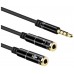 Ewent EC1641 cable de audio 0,3 m 3,5mm 2 x 3.5mm Negro (Espera 4 dias)