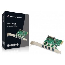 CONTROLADORA CONCEPTRONIC PCI EXPRESS 4 PUERTOS USB