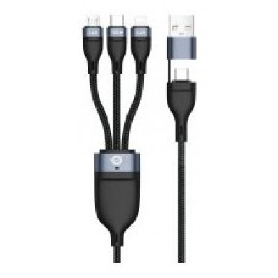 CABLE USB-C MACHO A 3xUSB-C MACHO 100W 1.50m ADAPTADOR