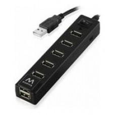 CONCENTRADOR USB-A DE ALTA VELOCIDAD USB 2.0 DE 7 PUERTOS INTERRUPTOR ON/OFF