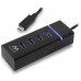 Ewent E1137 HUB USB TIPO C 4 PUEROS USB 3.1